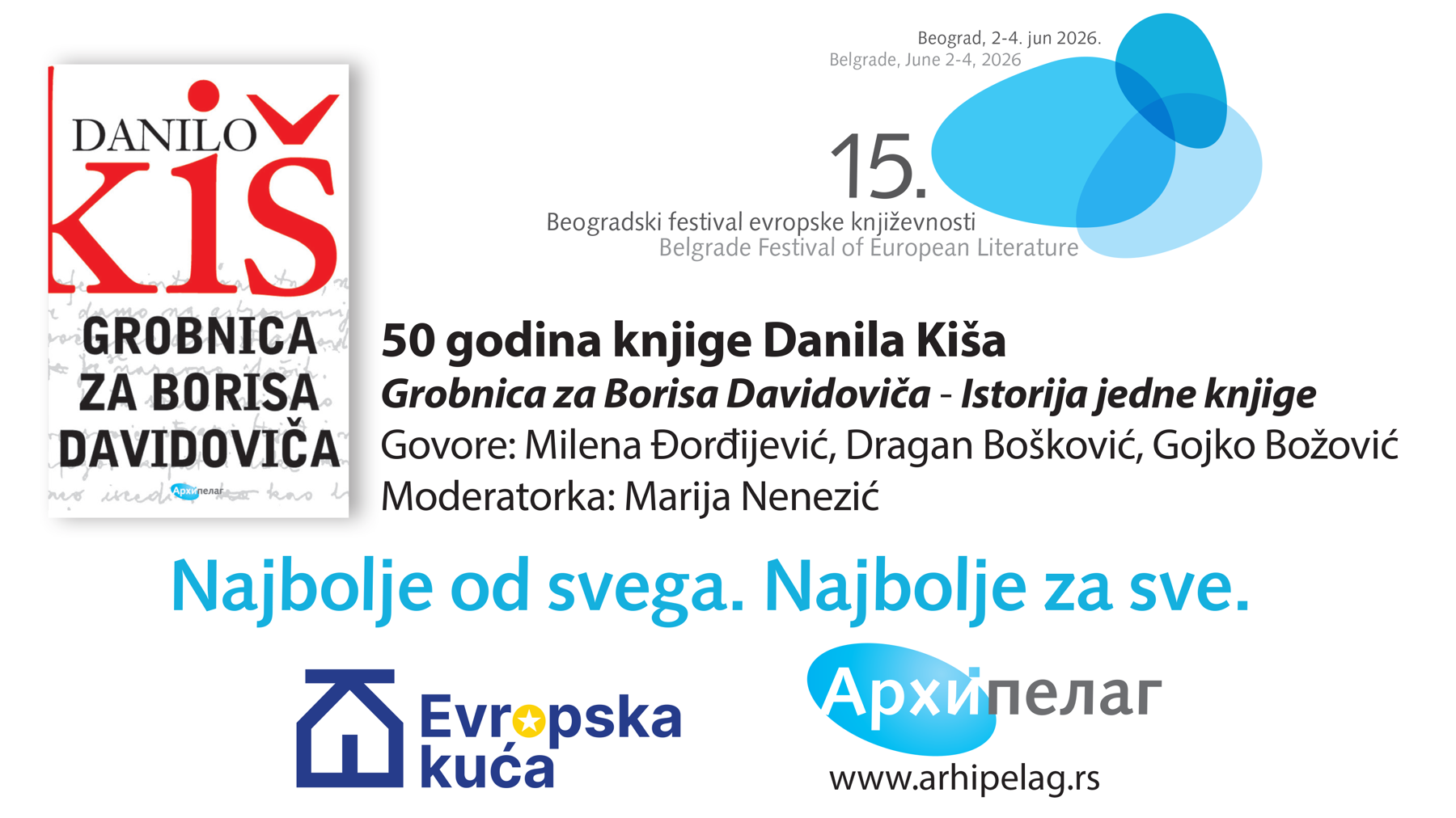 Ilustracija za tekst Panelom o „Grobnici za Borisa Davidoviča“ danas počinje 15. Beogradski festival evropske književnosti