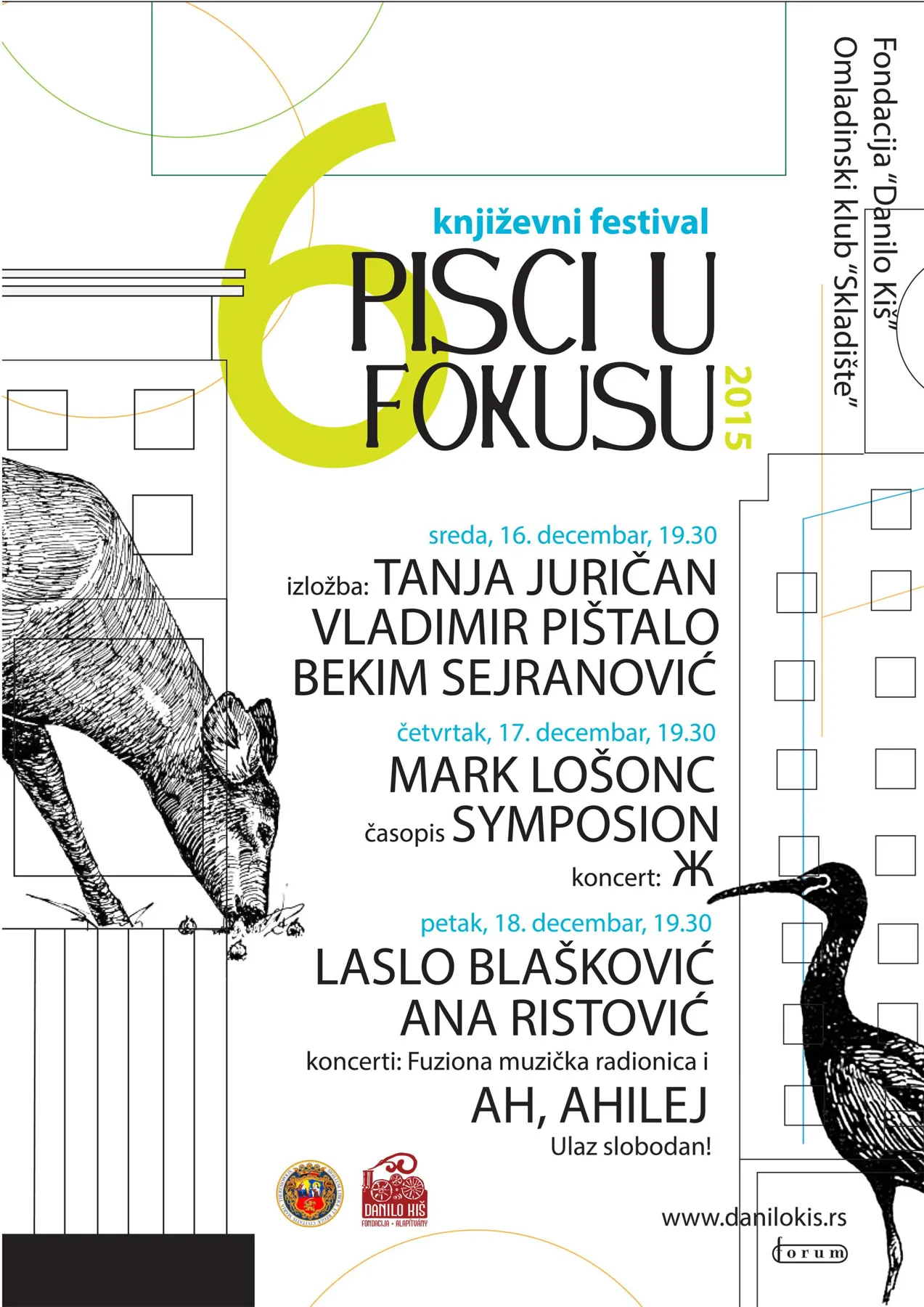 Ana Ristović i Laslo Blašković na Festivalu “Pisci u fokusu”