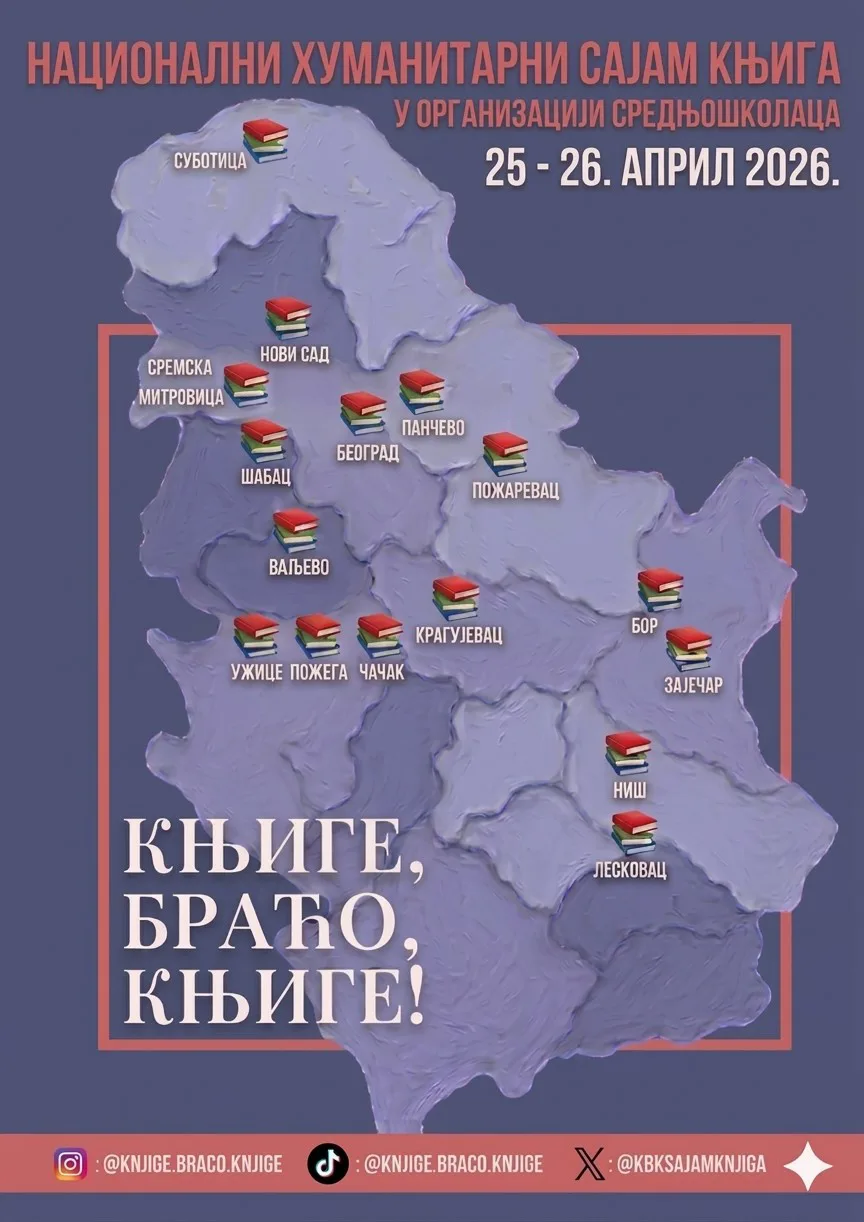 Ilustracija za tekst Prvi Nacionalni humanitarni sajam knjiga u organizaciji srednjoškolaca Srbije