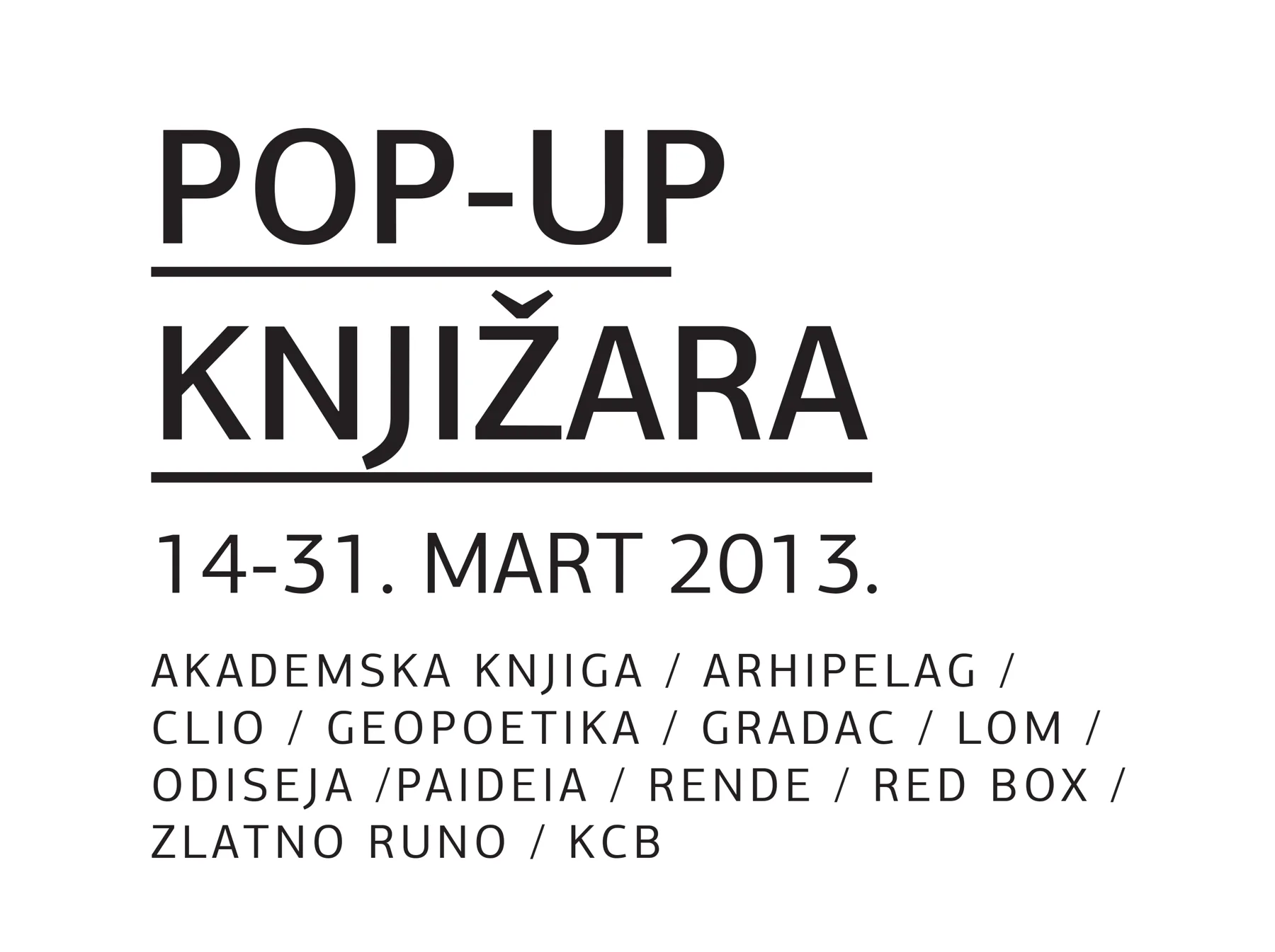 Pop-up knjižara u Kulturnom centru Beograda