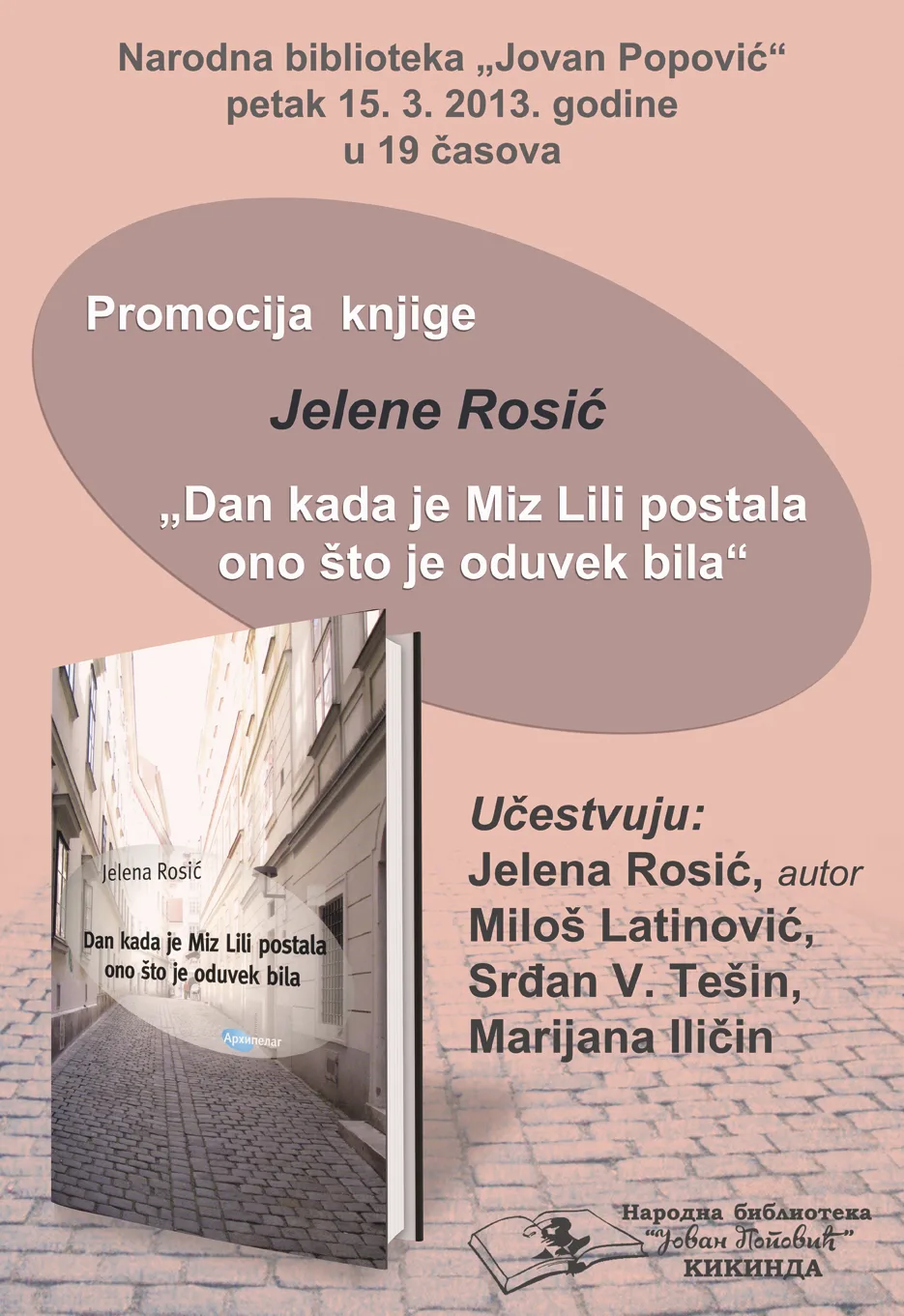 Predstavljanje knjige Jelene Rosić u Kikindi