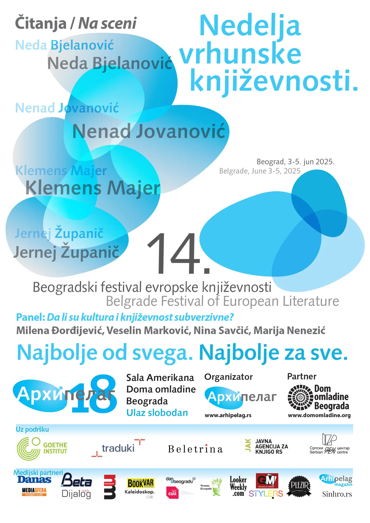 Ilustracija za tekst 14. Beogradski festival evropske književnosti