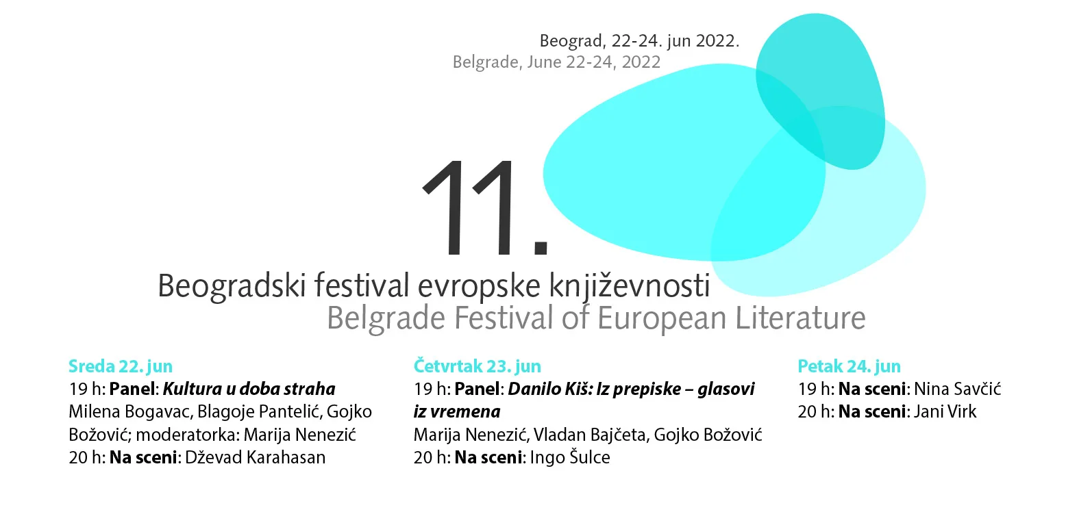 Ilustracija za tekst Počinje 11. Beogradski festival evropske književnosti