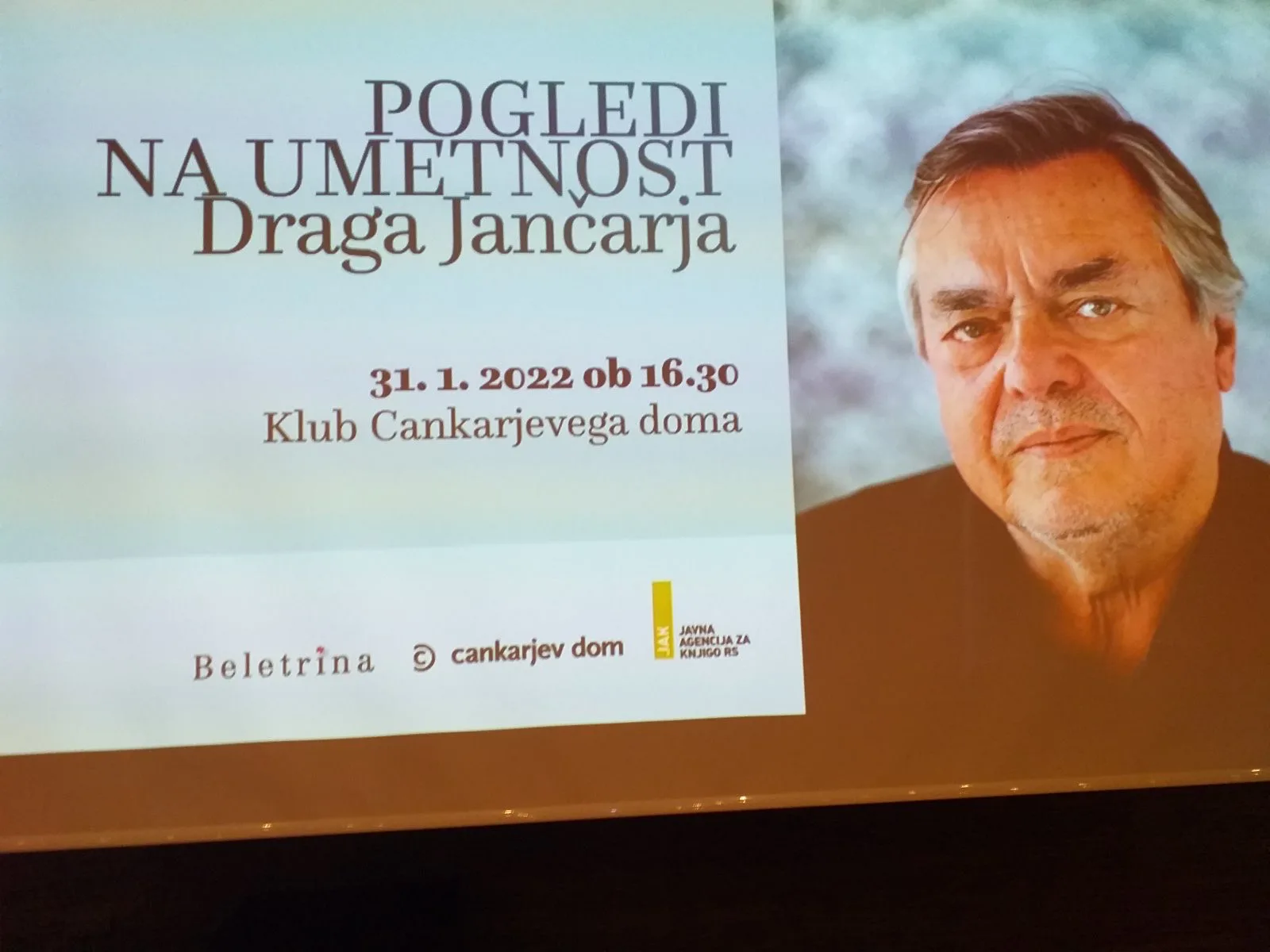 Razgovor o književnosti Draga Jančara u Cankarjevom domu u Ljubljani