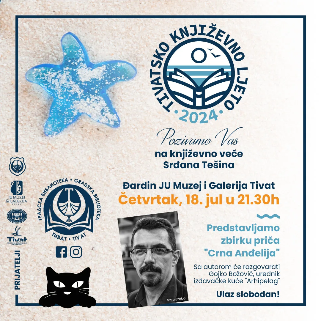 Ilustracija za tekst Književno veče Srđana Tešina u Tivtu