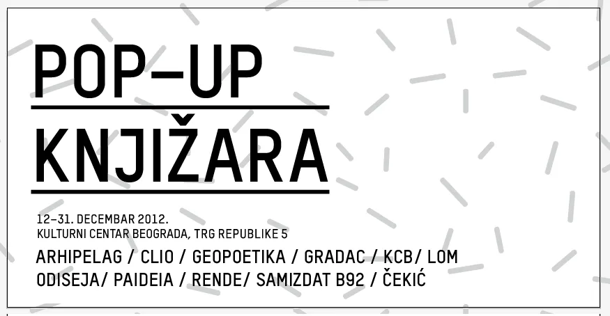 POP UP knjižara – još tri dana